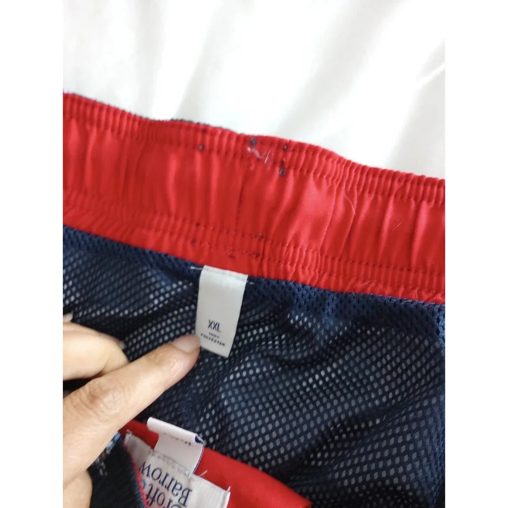 Croft & Barrow Mens  Sail Boat Beach Nautical Blue Swim Shorts Trunks  XXL 2XL